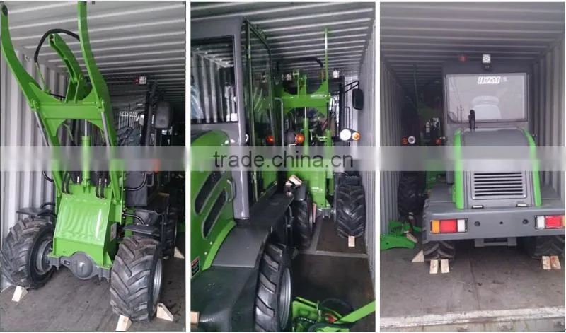 4WD tractor HZM 908 cheap wheel loader price chinese wheel loader without cabin for sale