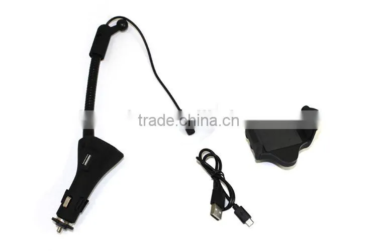 Fm transmitter car mount holder ,h0t242 car fm transmitter car charger , smartphone car kit with holder