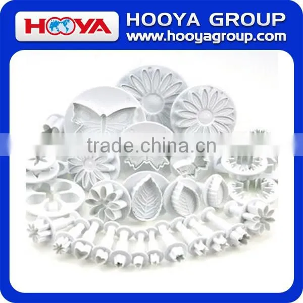 3 Pcs Veined Butterfly Cake Mold Sugarcraft Fondant Cookie Plunger Cutters Decorating Kit