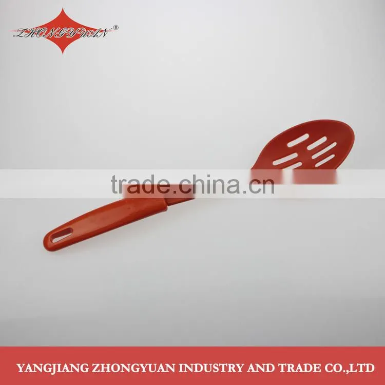 Hot sale unique factory price nylon rice ladle kitchen utensil with long plastic handle
