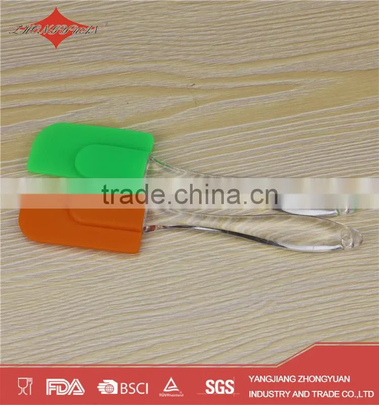 kitchen silicone butter scraper with plastic handle