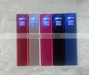 Mini Rechargeable 2600mAh Cuboid Shape Portable Metal Sales Promotion Gift Power Bank