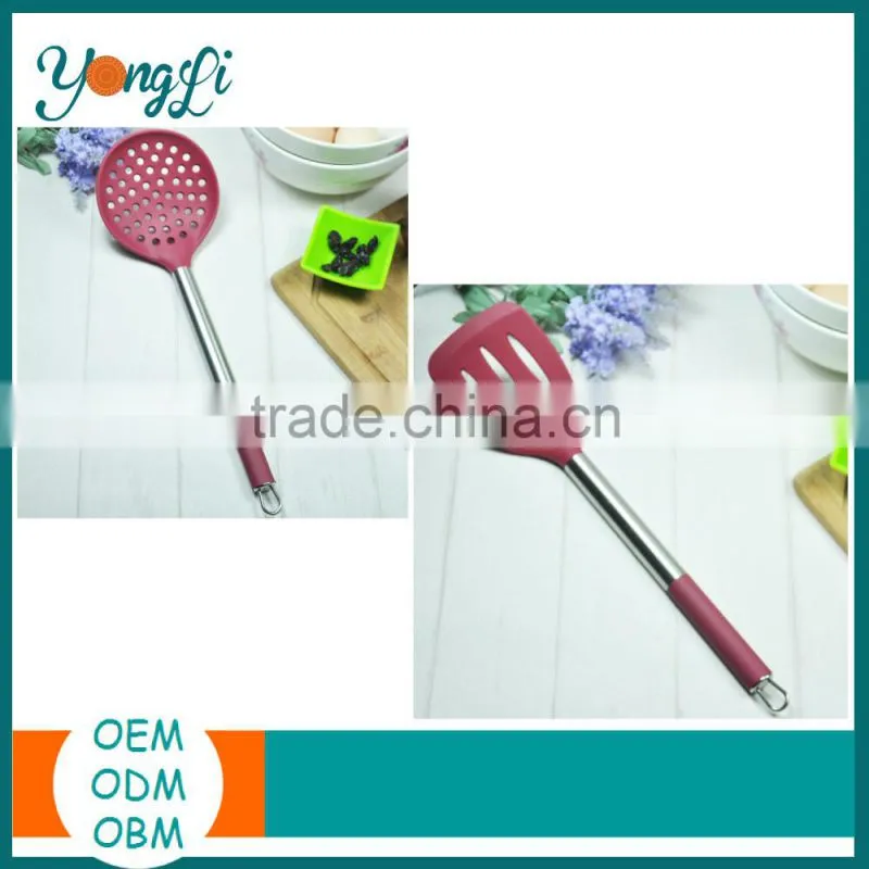 Kitchen Appliance Silicone Stainless Steel Wooden Non-stick Cookware Set