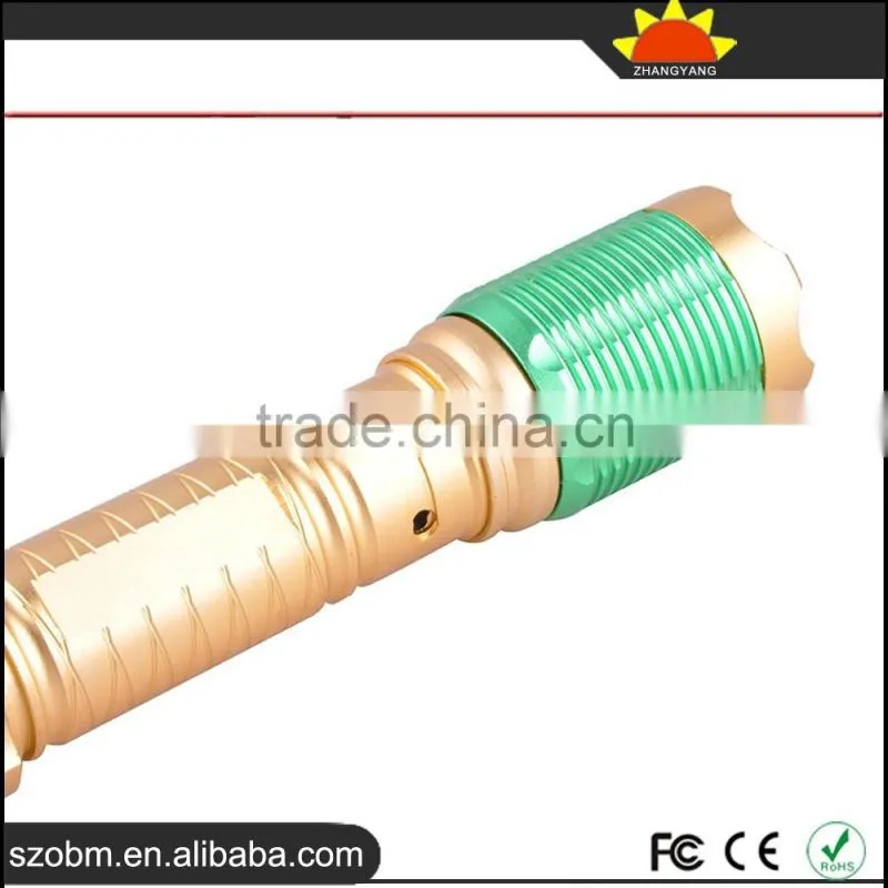 2016 Latest OEM XP-E LED 700 Lumens Aluminum Alloy 3 Mode Button Switch Rechargeable LED Flashligth Torch