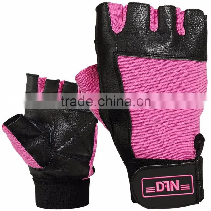 Professional Custom Weight Lifting Gloves with Embroidery Silicon Printing