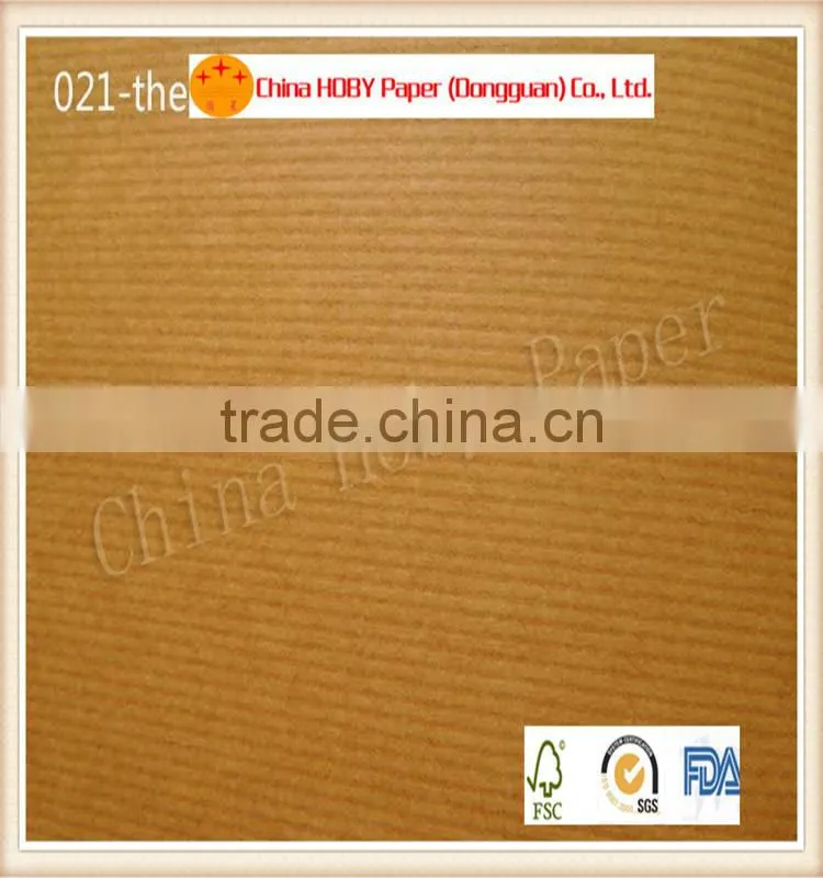 45 and 50 grams narrow ribbed brown kraft paper