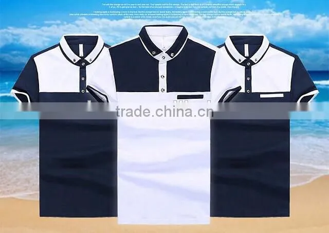Good quality cheap men's short sleeve cotton polo shirt
