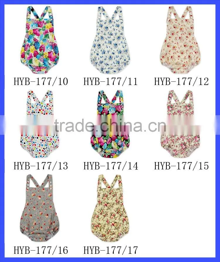 HYB178 Yihong Fancy Printed Flowers Baby Soft Cotton Romper Designer Net Punjabi Suits