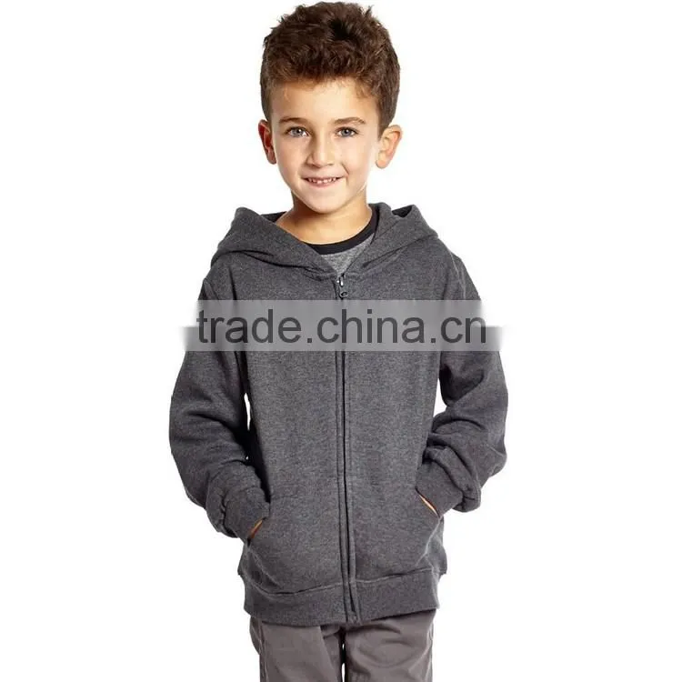 Bulk Children Jacket 60% Cotton 40% Polyester Design Your Own Fleece Zip Hoodie