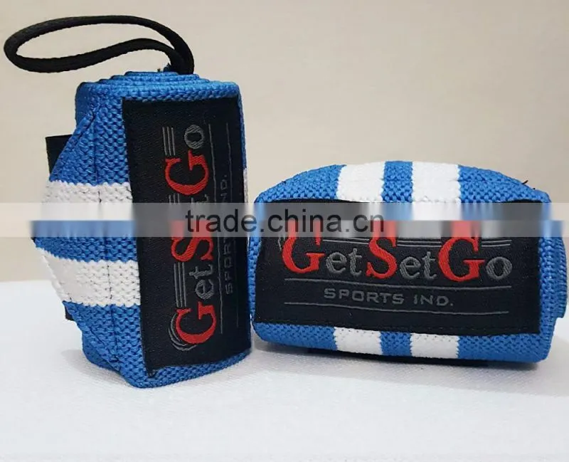 2016 Custom Weight lifting Fitness Wrist Wraps