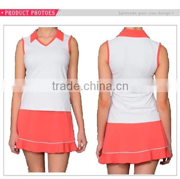 Custom new design dress clothes hot sale fashion girls tennis dresses