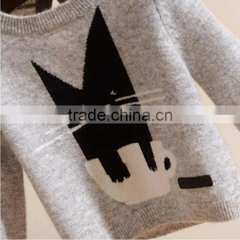 Cat Cartoon Sweater Woolen Sweater Designs For Children