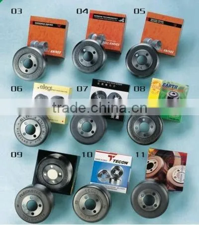 K and V bell knife for skiving machines