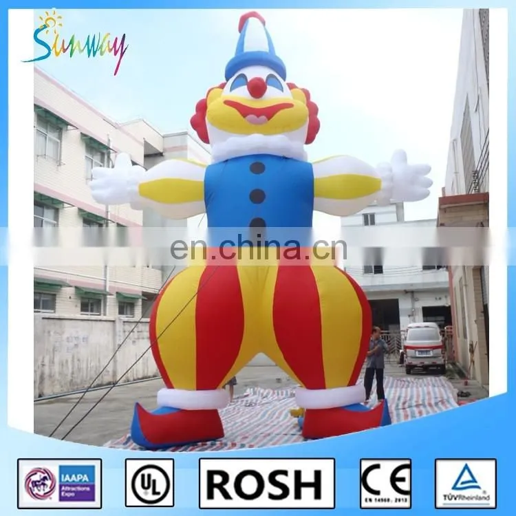 SUNWAY 8 meters Giant Inflatable Clown, Commercial Inflatable Balloons MO-137