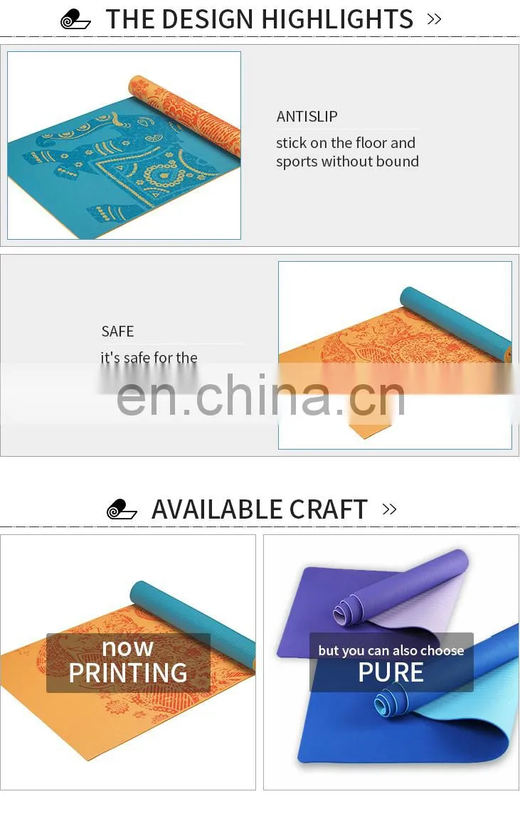 travel custom print eco wholesale yoga disposable floding gymnastics yoga mats