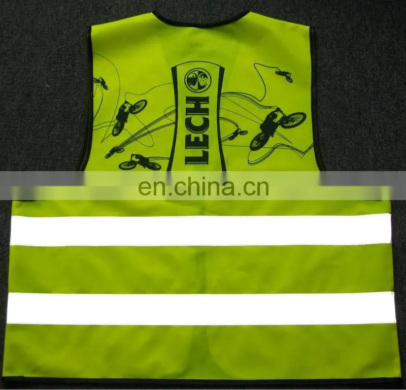 Attractive printing foldable reflective safety safety vest&jacket