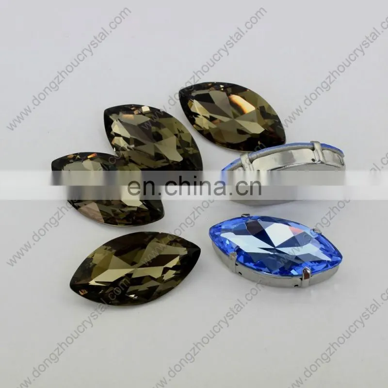 Pujiang dongzhou crystal 112# color navette crystal stone for garment