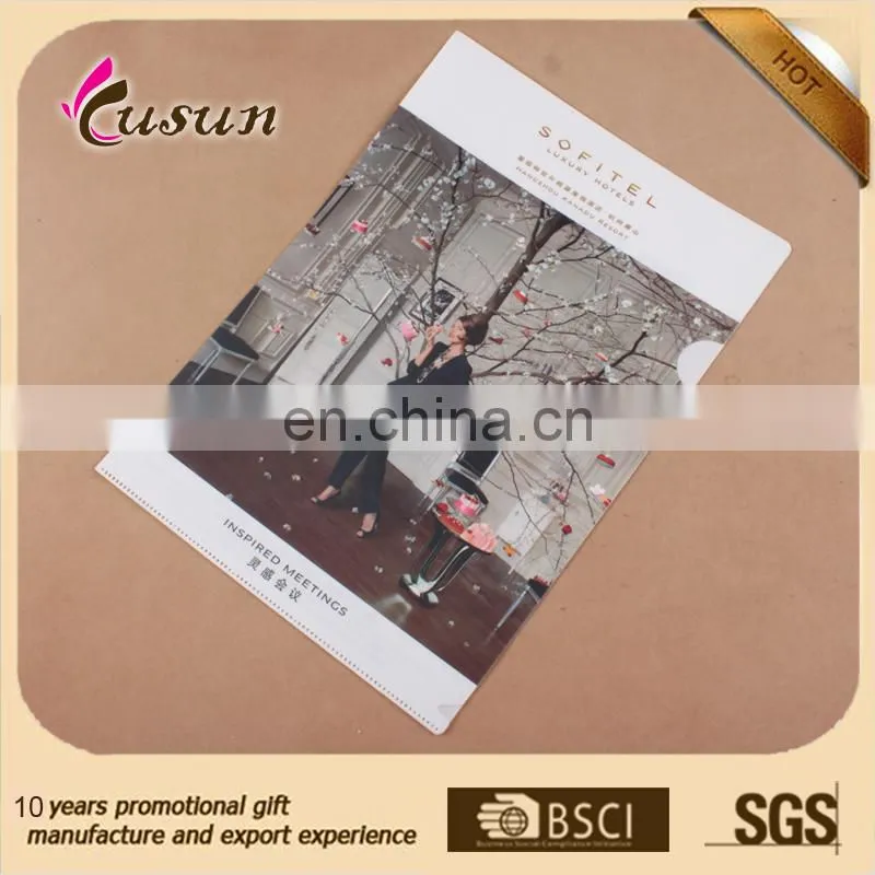 china supplier Promotions PP printing A4 plastic folder/plastic clear file folder/folder