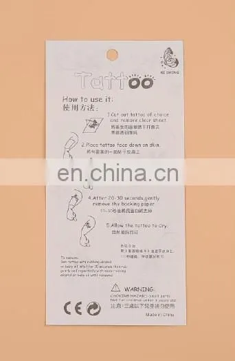 cheap fashion wholesale tatoo jewelry temporary tatoo stickers tatoo price/wenzhou gift