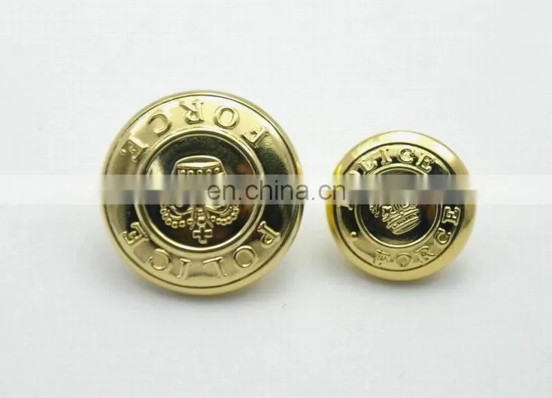 High quality metal military coat buttons