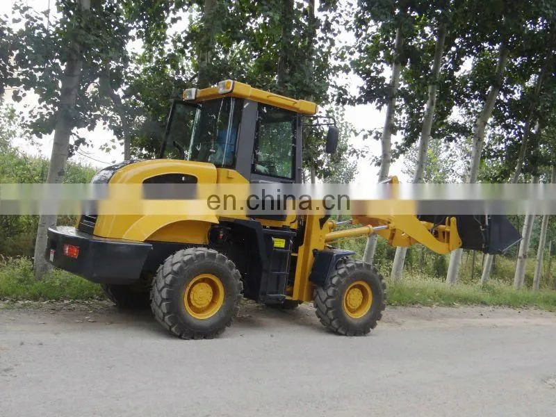 ZL16 mini front wheel loader, 1600kg payload hydraulic shovel loader