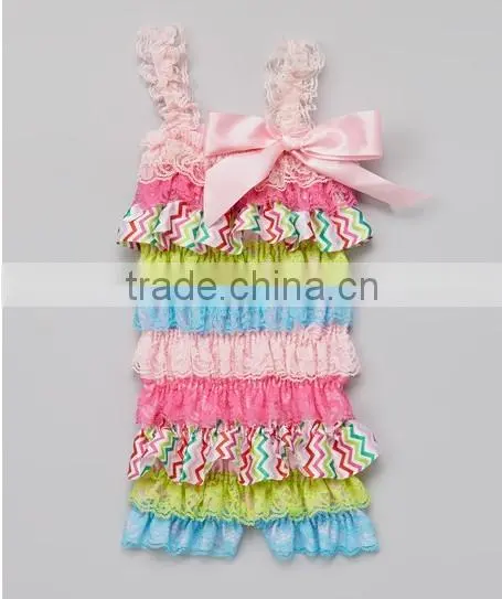 Details about Satin Ruffle Petti Romper Hearts Polka Dots Print straps Photo Medium 6-18M