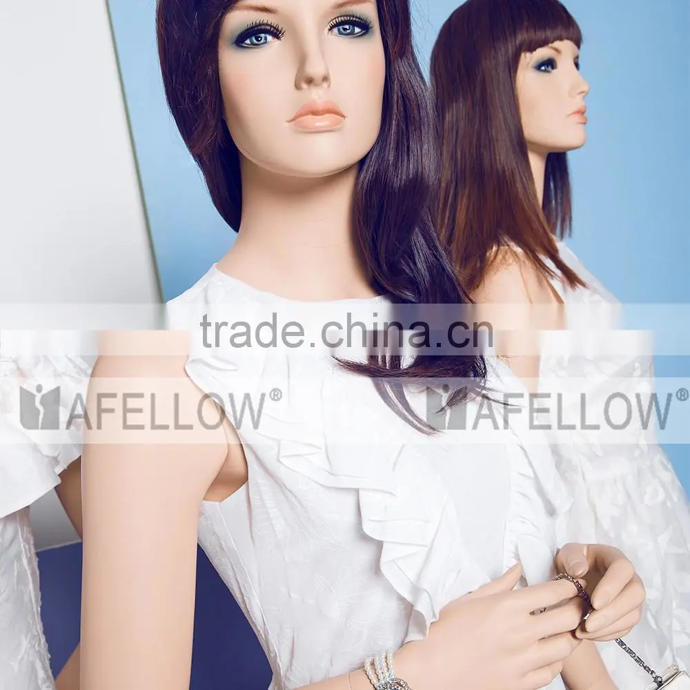 Realistic Female Mannequin Fiberglass Dummy Fashion Women Display RITA