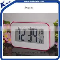 Photo Frame Digital Table Alarm Clock with Penholder for Christmas Gifts