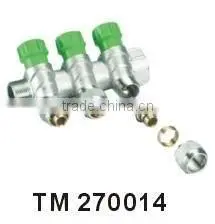 OEM Brass Pex water Manifolds and under floor heating manifolds for pex al pex under floor heating pipe