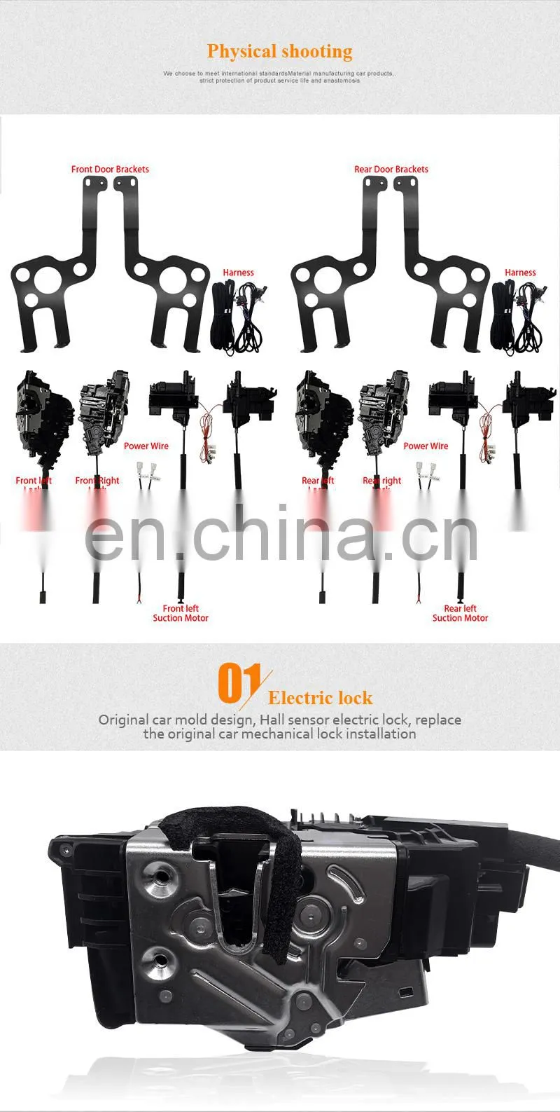 Car Accessories Intelligence Electric Suction Door Refitted Automatic Locks For Porsche Panamera 971