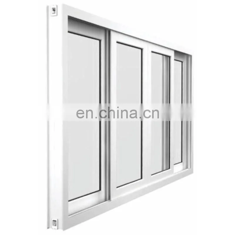 Australian standard high quality white tempered glass aluminum window