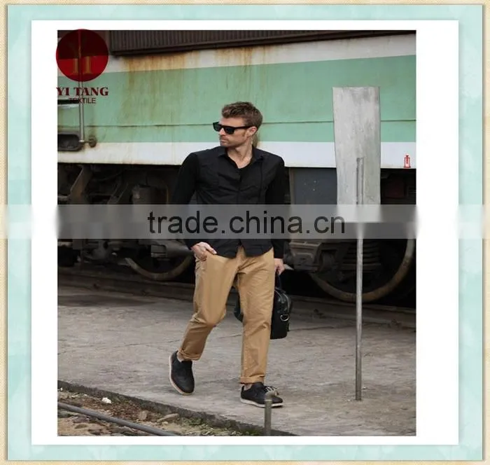 2015 slim fit men casual pants in factory price