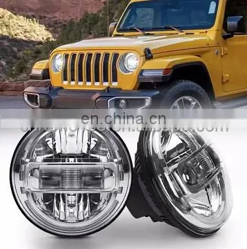 7inch Led Headlight For Jeep Wrangler JK lens Led headlight auto parts Made in China