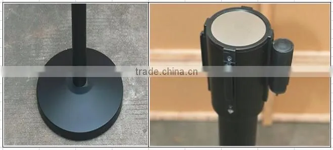 High quality hot sell retractable strap barrier belt stanchion pole