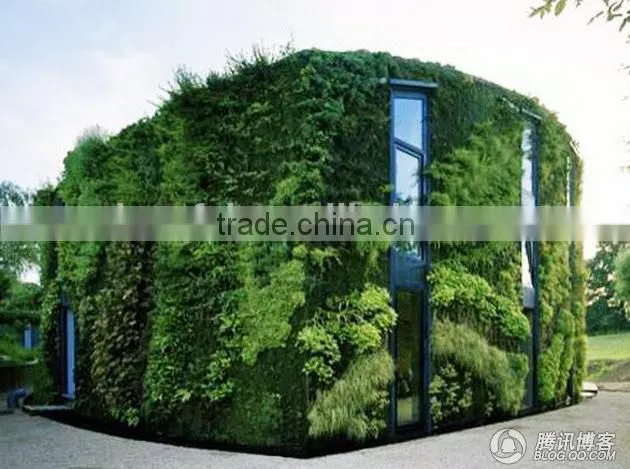 Artificial green plant wall/ hanging decorative flower wall for indoor & outdoor