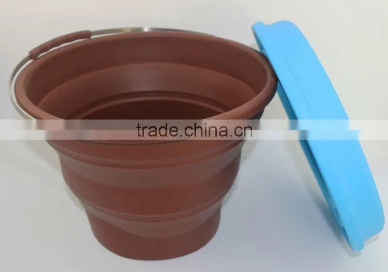 Muti-Functional Food Grade Foldable Silicone Bucket