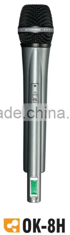 OK-8 UHF/PLL 8 Channel wirelesss microphone