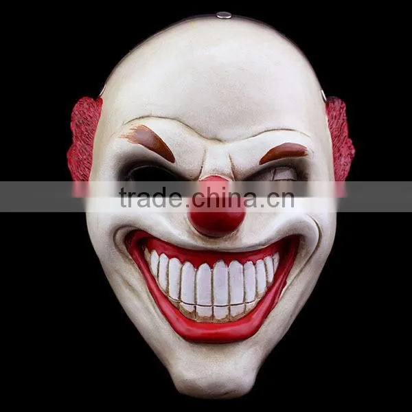 In-stock 2015 High quality resin Halloween party mask props clown payday 2 red nose