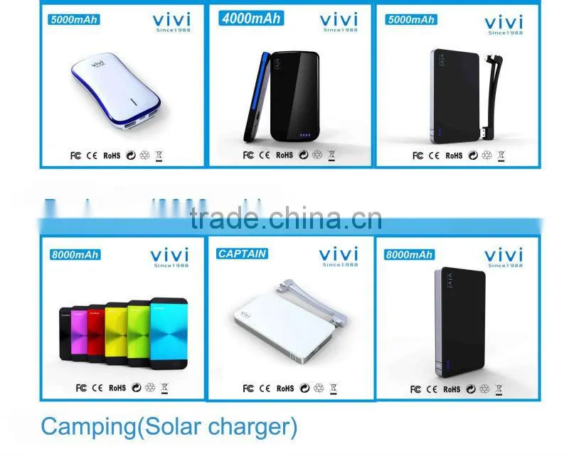 8000mah power bank with Dual USB Micro USB ap 8pin
