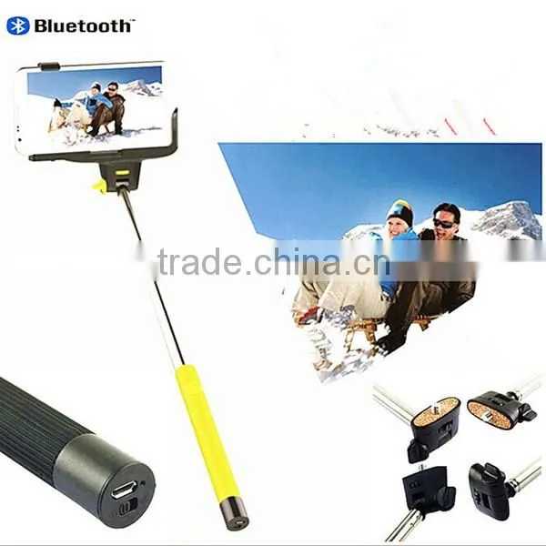 Hot Selling Stock Dual System Z07-6 Bluetooth Monopod For IOS & Andriod Cellphone