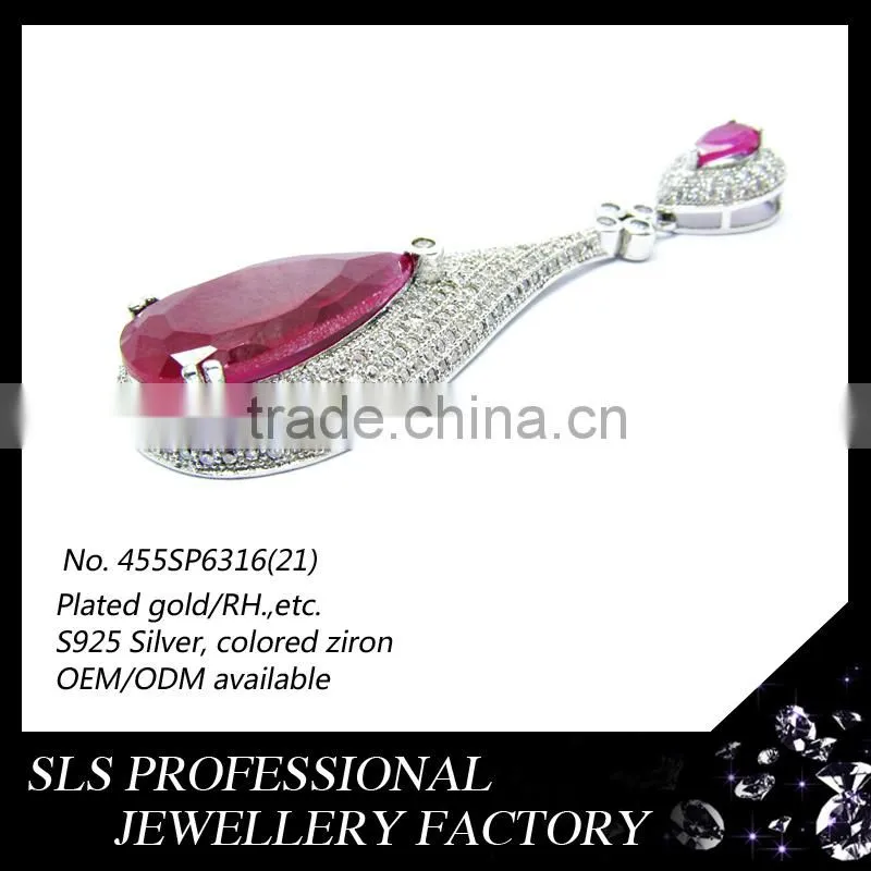 2015 New style africa 925 silver jewelry sets big wedding custom jewelry set