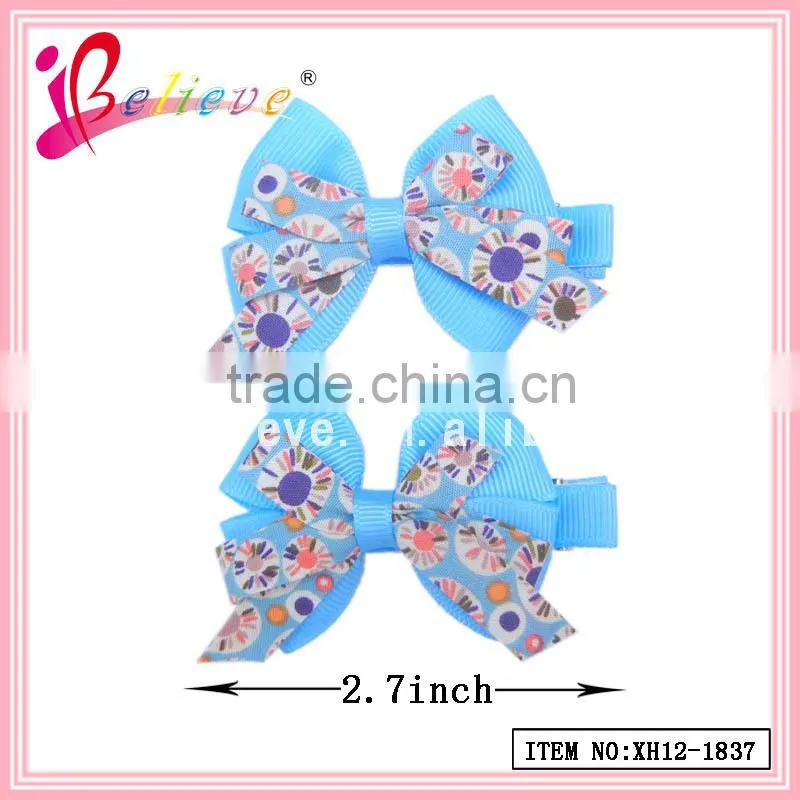 Alibaba factory wholesale ribbon bow products made in China hair jewelry (XH11-0975)