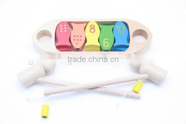 Wholesale wooden toy fishing boat for children