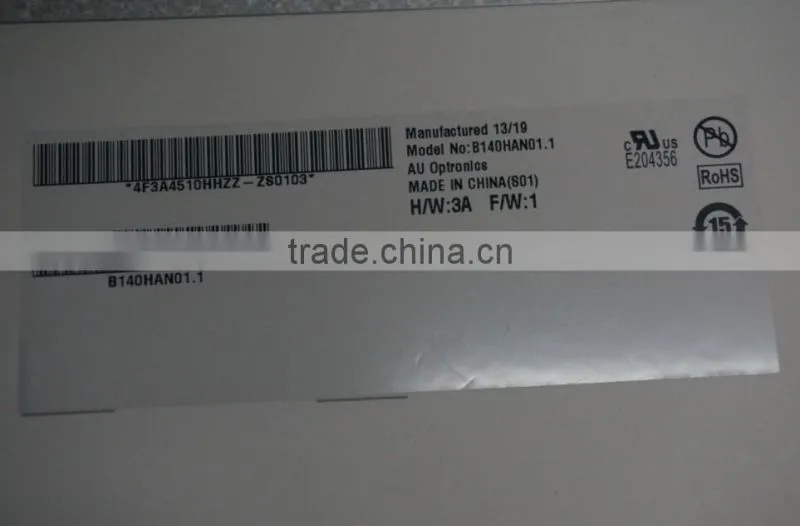 New 14" Original Brand LCD Screen LED Display Panel B140HAN01.1 (Factory Wholesale)