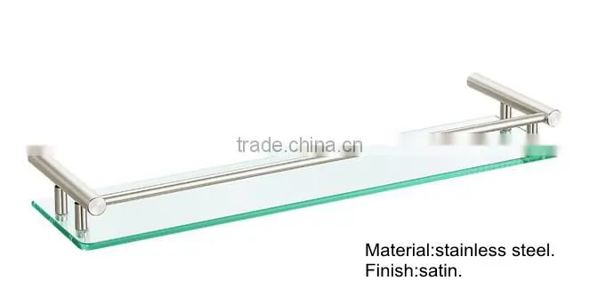 single toilet glass shelf