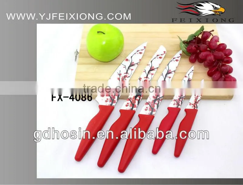 Popular!!! color titanium kitchen knife