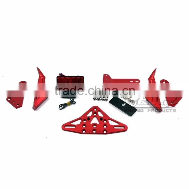 for Yamaha BJ-LPL-TMAX001 High Quality Parts Lisence Bracket Red CNC Aluminum Tail Plate for T MAX 530 2013-2015