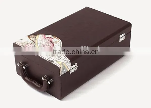 Multifunction High Quality bottle leather wine carrier
