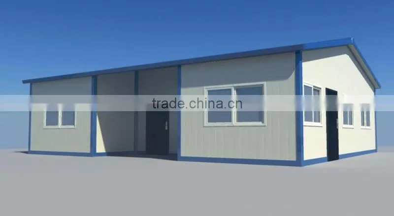 low cost hot galvanized steel prefab house three bedroom home plans with fast assembly