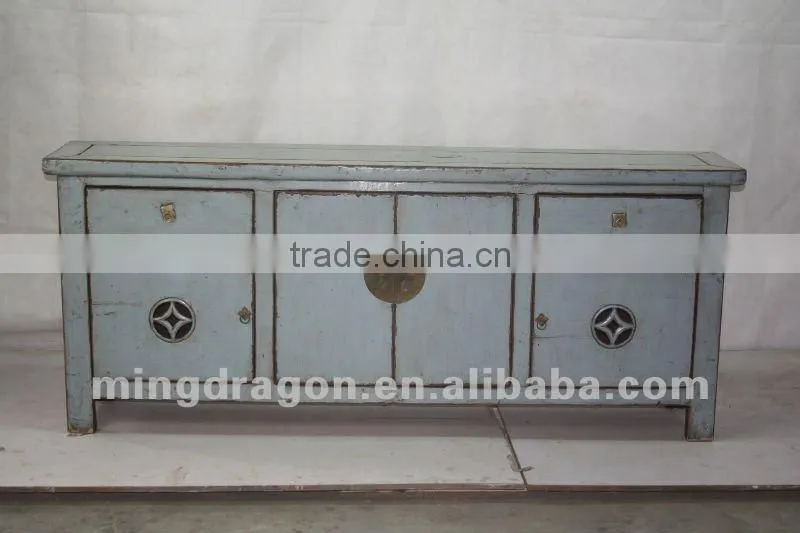 chinese antique furniture pine wood Shanxi two drawer two door cabinet